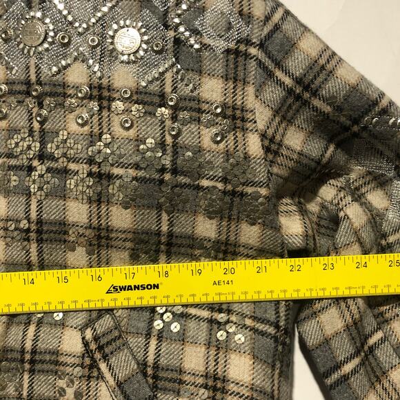 Free People Louie Embellished Oversize Bomber Jacket Size XS $428 - Picture 13 of 15